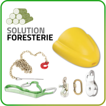 Kit d'accessoires de foresterie Portable Winch