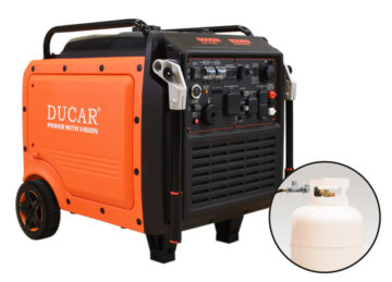 Génératrice silencieuse Inverter Propane et Essence Ducar D8600IR de 8600 watts